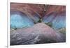 Colorful desert strata, Utah-Art Wolfe Wolfe-Framed Photographic Print