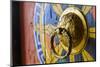 Colorful Door Knocker, Chimi Lhakhang, Bhutan-Michael Runkel-Mounted Photographic Print