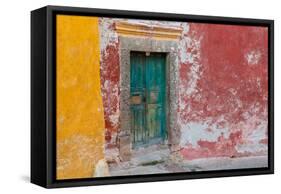 Colorful Door-Kathy Mahan-Framed Stretched Canvas