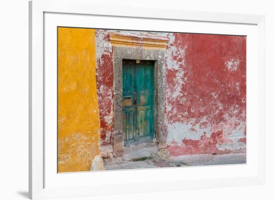 Colorful Door-Kathy Mahan-Framed Photographic Print