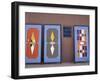 Colorful Doors Made by Local Metalworkers, Morocco-Merrill Images-Framed Photographic Print
