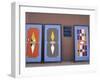 Colorful Doors Made by Local Metalworkers, Morocco-Merrill Images-Framed Photographic Print