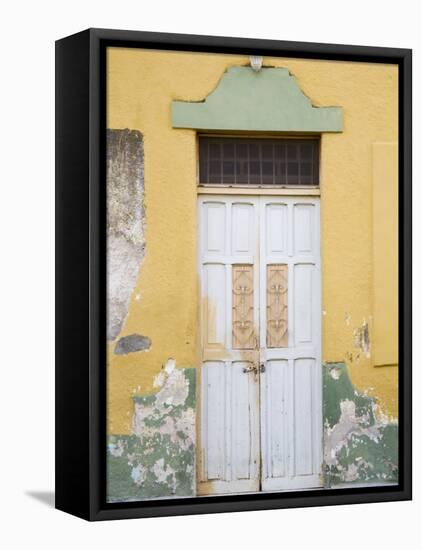 Colorful Doors, Merida, Yucatan, Mexico-Julie Eggers-Framed Stretched Canvas