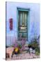 Colorful Doorway in the Barrio Viejo District of Tucson, Arizona, Usa-Chuck Haney-Stretched Canvas