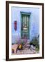 Colorful Doorway in the Barrio Viejo District of Tucson, Arizona, Usa-Chuck Haney-Framed Photographic Print