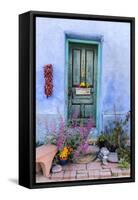 Colorful Doorway in the Barrio Viejo District of Tucson, Arizona, Usa-Chuck Haney-Framed Stretched Canvas