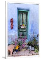 Colorful Doorway in the Barrio Viejo District of Tucson, Arizona, Usa-Chuck Haney-Framed Premium Photographic Print