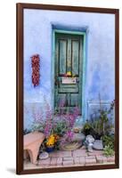 Colorful Doorway in the Barrio Viejo District of Tucson, Arizona, Usa-Chuck Haney-Framed Premium Photographic Print