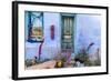 Colorful Doorway in the Barrio Viejo District of Tucson, Arizona, Usa-Chuck Haney-Framed Photographic Print