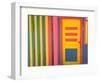 Colorful Doorway, New Providence Island, Bahamas, Caribbean-Walter Bibikow-Framed Photographic Print