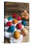Colorful Easter Eggs-Nico Tondini-Stretched Canvas