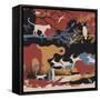 Colorful Editable Vector Illustration of Wildlife Diversity-Robert Adrian Hillman-Framed Stretched Canvas