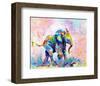 Colorful Elephant-Sarah Stribbling-Framed Art Print