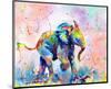 Colorful Elephant-Sarah Stribbling-Mounted Art Print