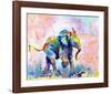 Colorful Elephant-Sarah Stribbling-Framed Art Print