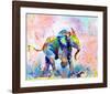 Colorful Elephant-Sarah Stribbling-Framed Art Print