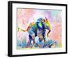 Colorful Elephant-Sarah Stribbling-Framed Giclee Print