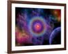 Colorful Emissions are Released from a Distant Star-Stocktrek Images-Framed Photographic Print