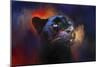 Colorful Expressions Black Leopard-Jai Johnson-Mounted Giclee Print