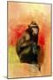 Colorful Expressions Black Monkey-Jai Johnson-Mounted Premium Giclee Print