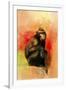 Colorful Expressions Black Monkey-Jai Johnson-Framed Giclee Print