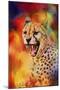 Colorful Expressions Cheetah 2-Jai Johnson-Mounted Giclee Print