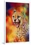 Colorful Expressions Cheetah 2-Jai Johnson-Framed Giclee Print