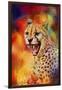 Colorful Expressions Cheetah 2-Jai Johnson-Framed Giclee Print
