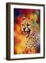 Colorful Expressions Cheetah 2-Jai Johnson-Framed Giclee Print