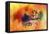 Colorful Expressions Cheetah-Jai Johnson-Framed Stretched Canvas