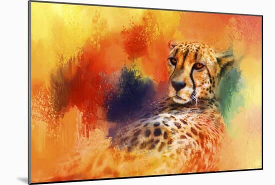 Colorful Expressions Cheetah-Jai Johnson-Mounted Giclee Print