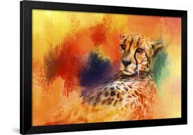 Colorful Expressions Cheetah-Jai Johnson-Framed Giclee Print