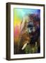 Colorful Expressions Elephant-Jai Johnson-Framed Giclee Print