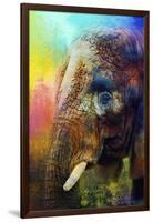 Colorful Expressions Elephant-Jai Johnson-Framed Giclee Print