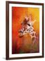 Colorful Expressions Giraffe-Jai Johnson-Framed Giclee Print