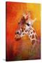 Colorful Expressions Giraffe-Jai Johnson-Stretched Canvas