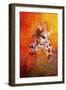 Colorful Expressions Giraffe-Jai Johnson-Framed Giclee Print