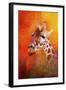 Colorful Expressions Giraffe-Jai Johnson-Framed Giclee Print