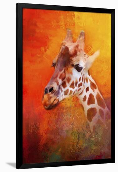 Colorful Expressions Giraffe-Jai Johnson-Framed Giclee Print