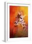 Colorful Expressions Giraffe-Jai Johnson-Framed Premium Giclee Print