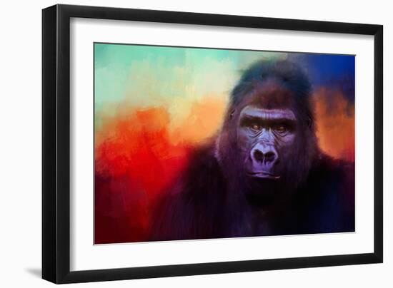 Colorful Expressions Gorilla-Jai Johnson-Framed Giclee Print