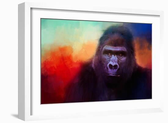 Colorful Expressions Gorilla-Jai Johnson-Framed Giclee Print