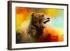 Colorful Expressions Grizzly Bear 2-Jai Johnson-Framed Giclee Print