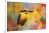 Colorful Expressions King Fisher-Jai Johnson-Framed Giclee Print