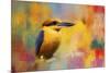 Colorful Expressions King Fisher-Jai Johnson-Mounted Giclee Print