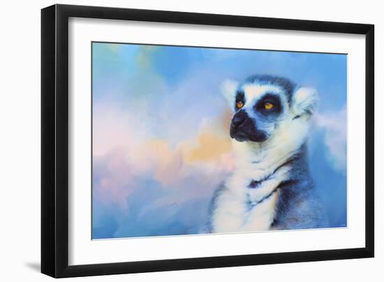 Colorful Expressions Lemur-Jai Johnson-Framed Giclee Print