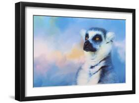 Colorful Expressions Lemur-Jai Johnson-Framed Giclee Print