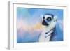 Colorful Expressions Lemur-Jai Johnson-Framed Giclee Print