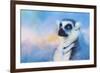 Colorful Expressions Lemur-Jai Johnson-Framed Giclee Print