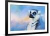 Colorful Expressions Lemur-Jai Johnson-Framed Giclee Print